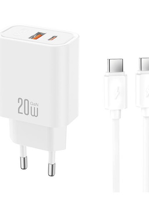 XO CE40 φορτιστής 20W με αποσπώμενο καλώδιο Type-C