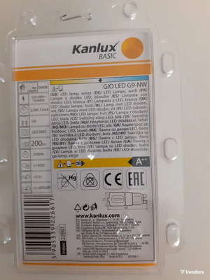 Λάμπες LED G9 2.5watt Ουδέτερο Λευκό Πακέτο 16 Καινούργιες