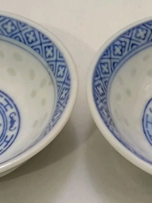 Set of 2 Vintage Chinese Blue Dragon Miniatures like new