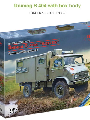 Unimog S 404 Model Kit 1:35 New