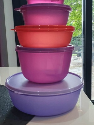 Tupperware food container set new, various sizes