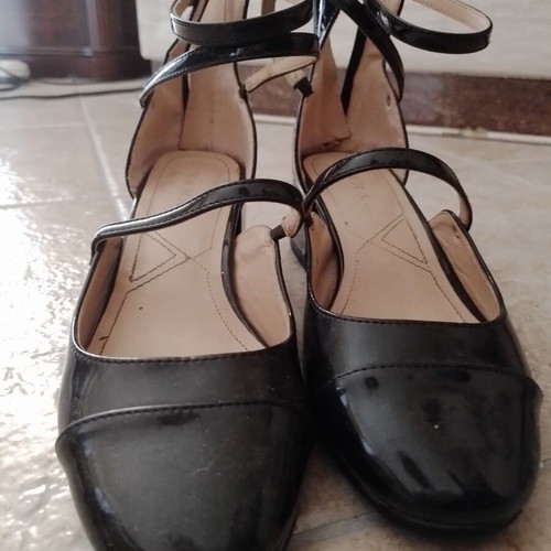 Zara Mary Jane ballerina shoes used, size 36, black