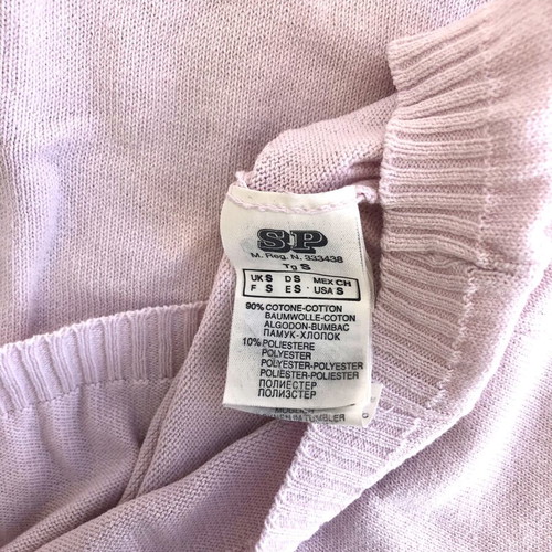 Motivi pink knitted sleeveless top mock neck size S like new