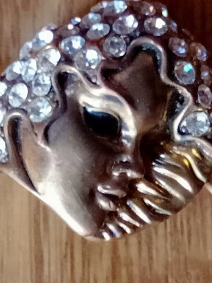 Bronze bracelet with female mask design, A2S