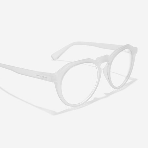 Hawkers Warwick Raw BB Air glasses with Blue Light filter and matte translucent frame