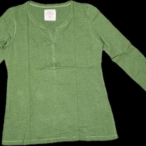 H&M blouse green used with buttons size M