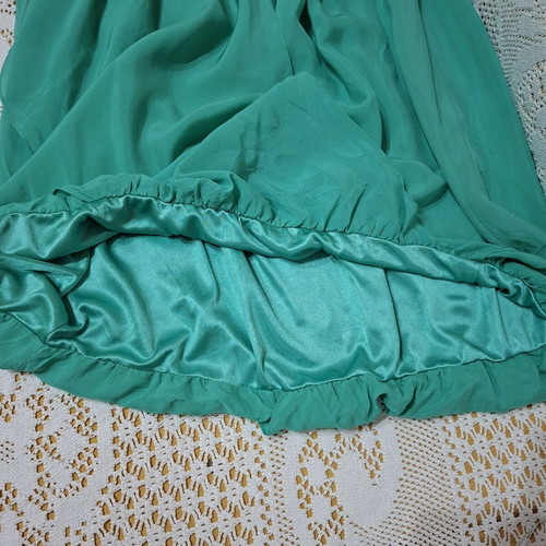 Raxevsky Catwalk XL balloon dress with beads like new, emerald green