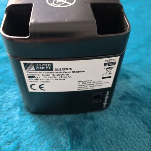 Electric pencil sharpener used, battery operated