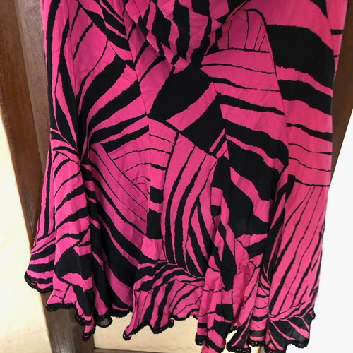 Jaeger long skirt like new, black and pink