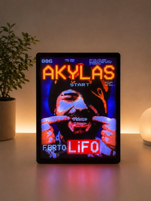 Custom LED Lithophane Frame with 3D Anime and Gaming Design