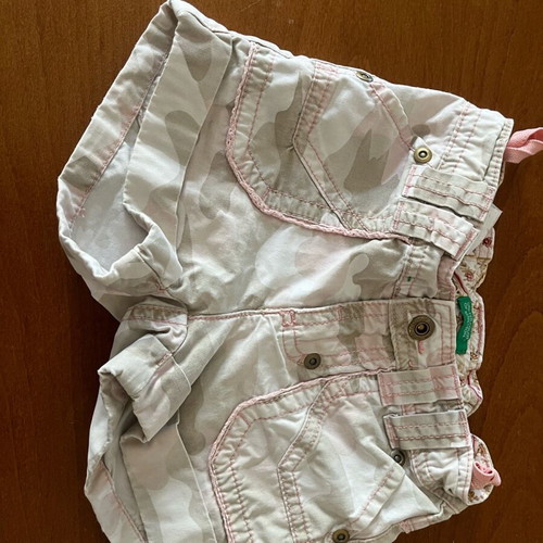 Set of 3 used shorts Zara and Benetton for 12-month-old girl