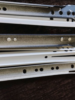 Drawer guides used, all together