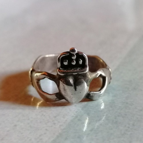 Silver 925 Irish Claddagh Ring new