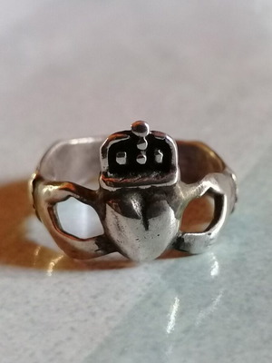 Silver 925 Irish Claddagh Ring new