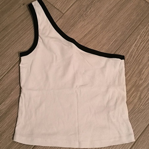 White one-shoulder top Sinsay like new