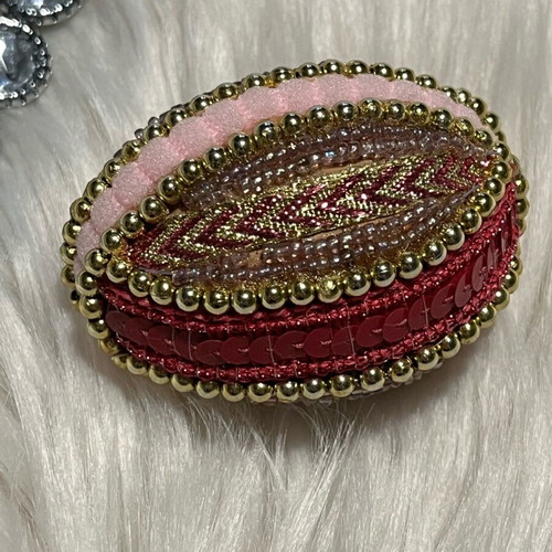 Easter egg used handmade with crochet and beads