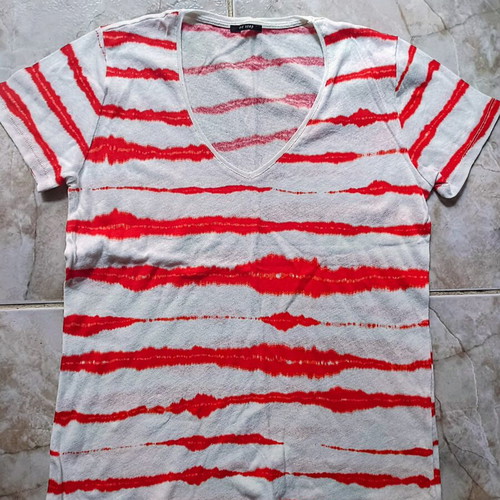 One Step T-shirt new, size M, white and red