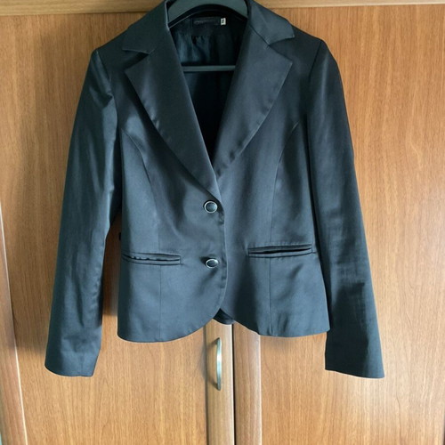 Chrisper Black Satin Finish Women's Blazer like new, size 46