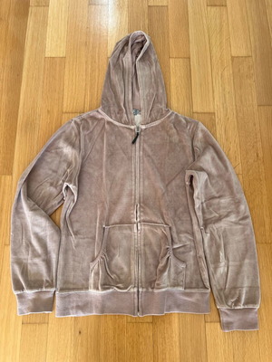 Cotton hoodie jacket like new, beige, size M