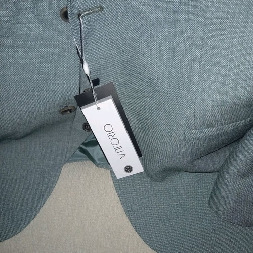 Vittorio Artist green suit with vest size M new