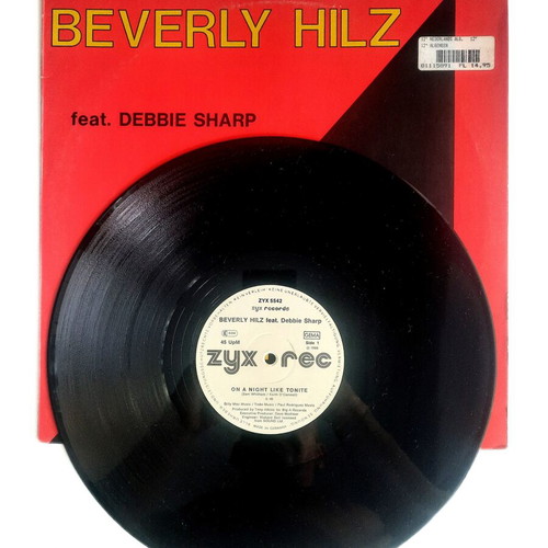 Beverly Hilz On A Night Like Tonite 12" vinyl single, like new