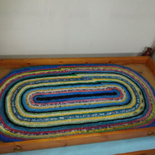 Handmade plastic rugs like new