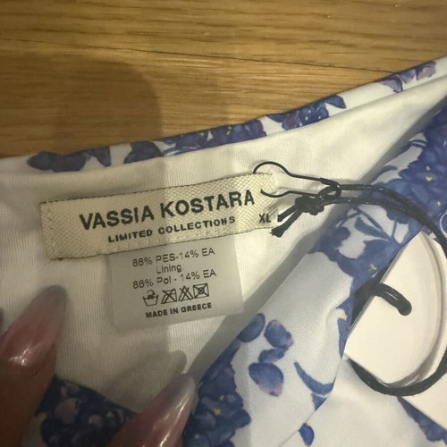 Vassia Kostara bikini set, blue, XL