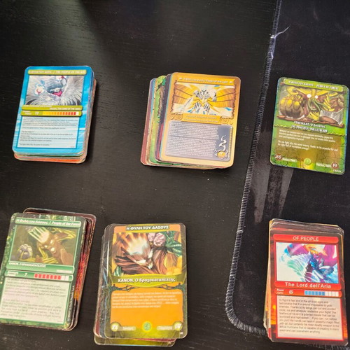 Gormiti collectible cards like new, various generations