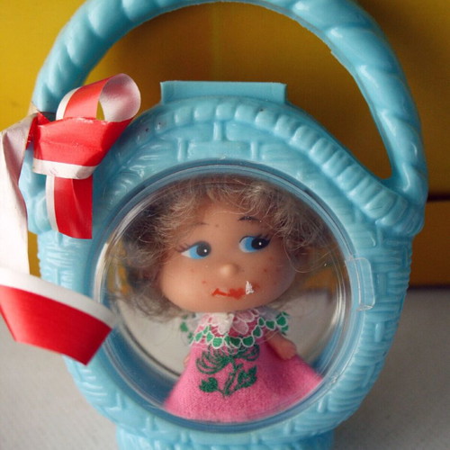 Candy Doly Toys Vintage 70's Basket Piggy Bank new, pack of 4