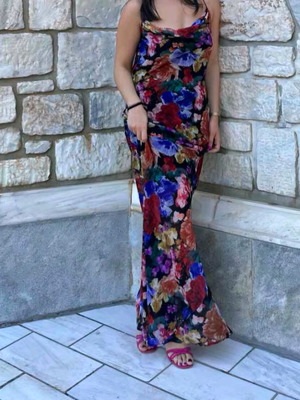 Layla backless maxi dress CIEL CONCEPT worn once, multicolor
