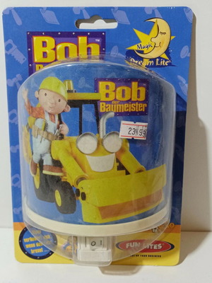 Bob the Builder Magic Night Light European Power 230V-50Hz New