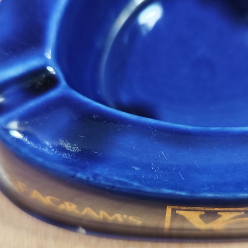 Seagram's V.O. Canadian Whisky ceramic ashtray used