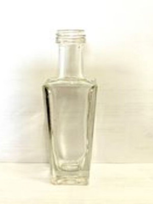 Transparent rectangular bottle 50ml new