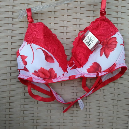 Bra 80B new with tag, red lace floral design