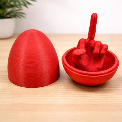Prank Easter Egg new Middle Finger Egg 3D printed