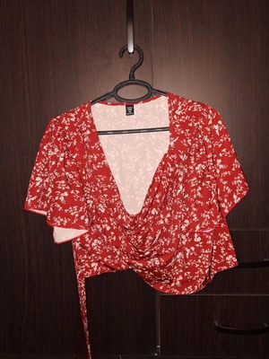 Shein blouse with tie, XL