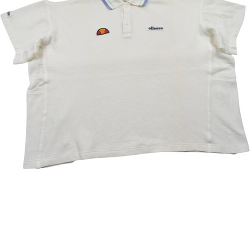 Ellesse vintage boxy fit tennis polo shirt used, size XL for women
