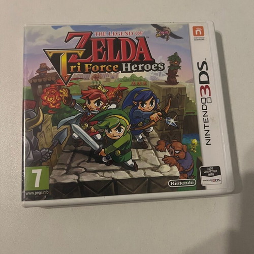 Nintendo 3DS Zelda Triforce Heroes box and manual like new without game