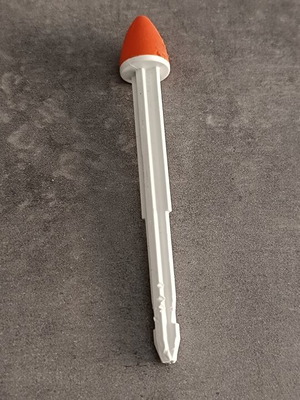 Playmobil orange-headed missile