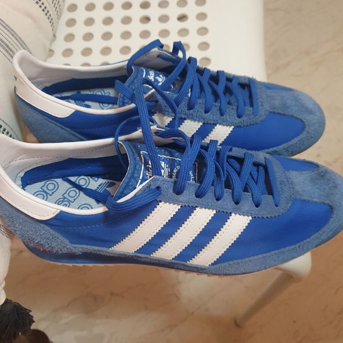 Adidas SL 72 blue athletic shoes size 39.5, worn twice