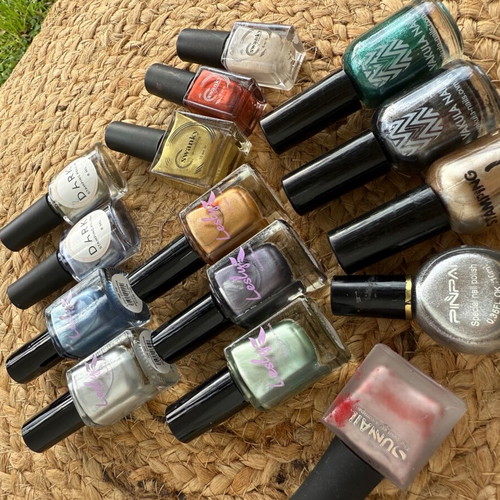 Set of 15 stamping nail polishes like new