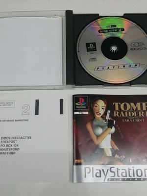 Tomb Raider 2 PS1 Platinum game like new, English version
