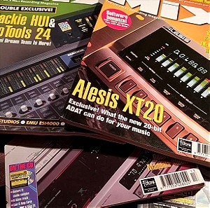 περιοδικά ήχου ηχογράφησης the mix τεύχος 44,  45,  48  50,  56,  63,  66