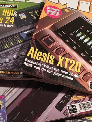 The Mix sound magazines used, issues 44, 45, 48, 50, 56, 63, 66