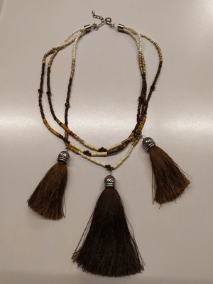 Boho necklace with tassels