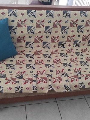 Handmade sofa bed used with storage space