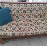 Handmade sofa bed used with storage space