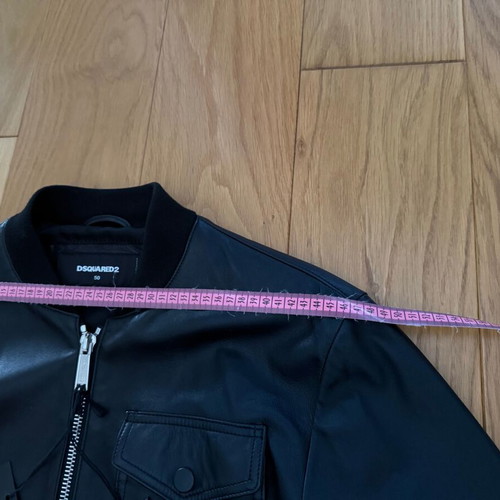 Dsquared2 leather jacket new, size 50, black