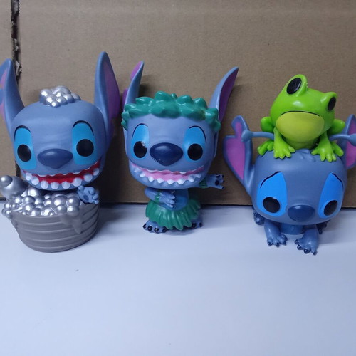 Set of 3 Stitch figures - Lilo & Stitch, unbranded
