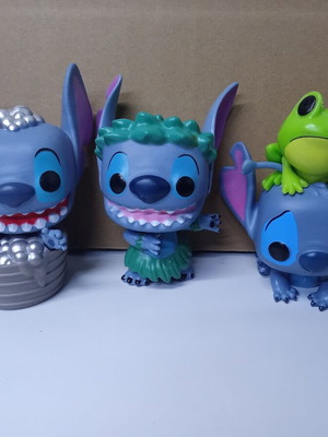 Set of 3 Stitch figures - Lilo & Stitch, unbranded
